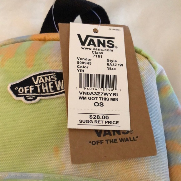 Vans Got This Mini Nylon Backpack Popsicle Wash Tie Dye NWT - Picture 5 of 16